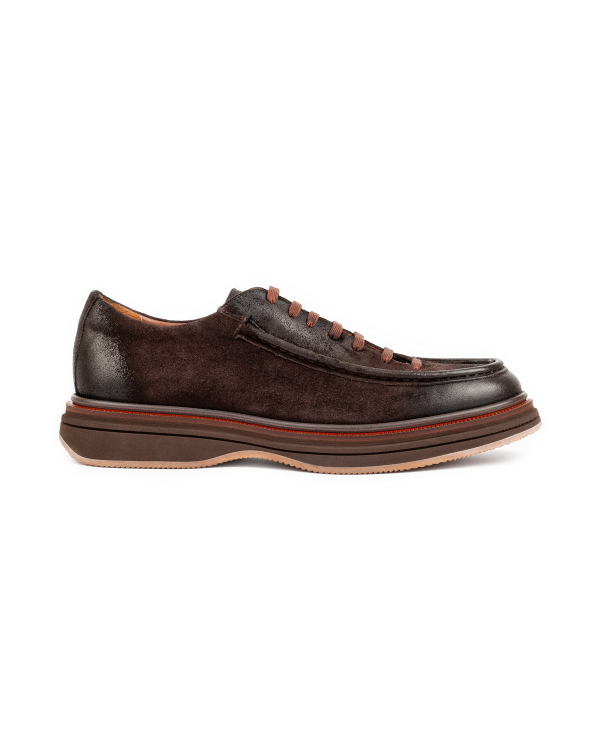 Zerbay Shoes | Chomo Brown Mens Modern Casual Lace Ups