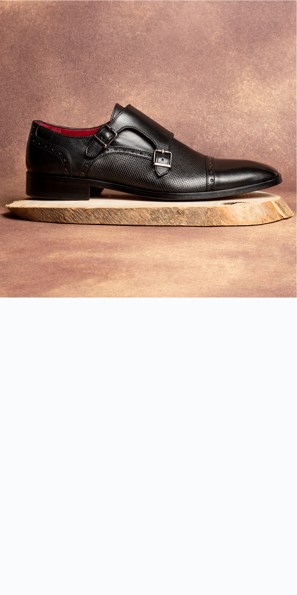 Cap Toe Double Monk Straps
