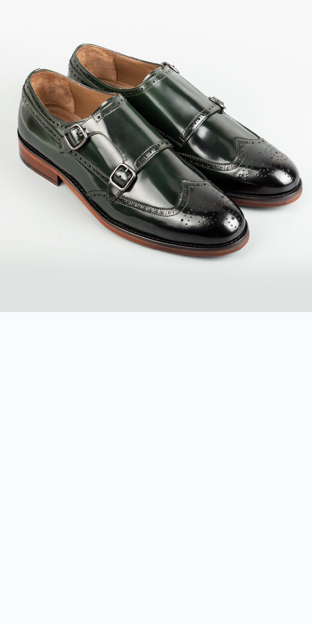 Wingtip Brogue Double Monk Straps