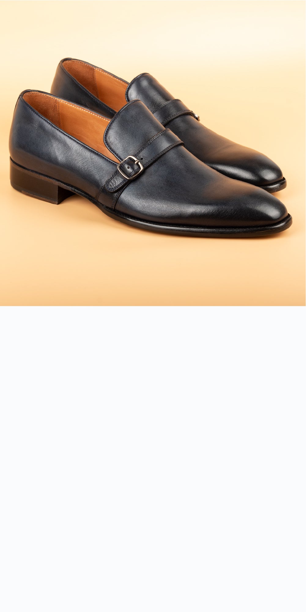 Plain Toe Single Monk Straps