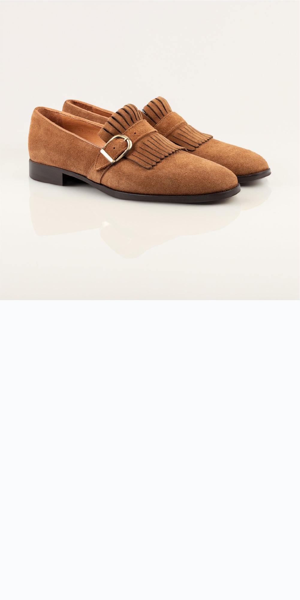 Kiltie Loafer Single Monk Straps
