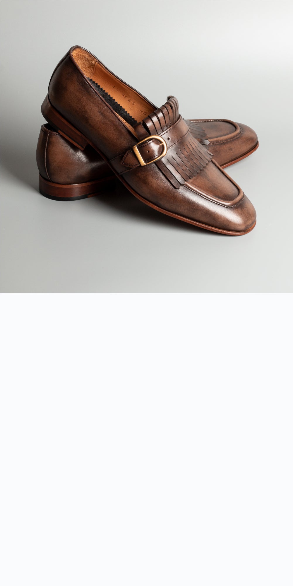 Kiltie Loafer Single Monk Straps